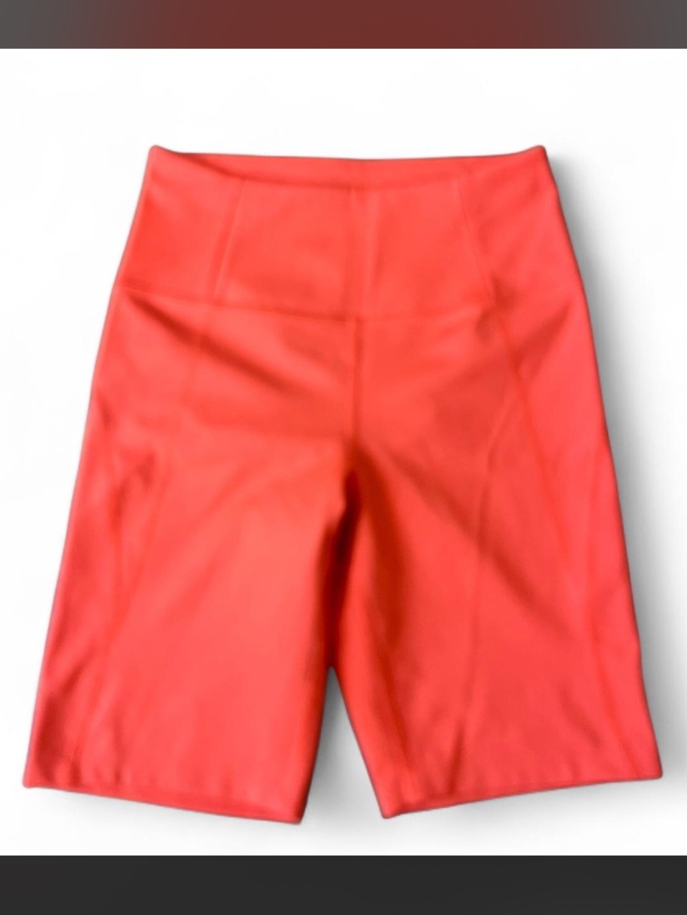 girlfriend collective orange daybreak Bike Shorts